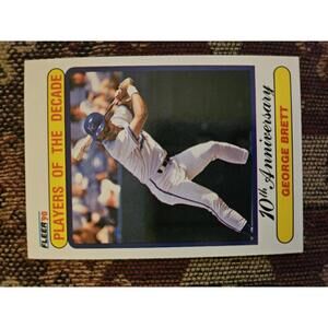 GEORGE BRETT 1990 Fleer Baseball Players Of The Decade #621 Kansas City Royals